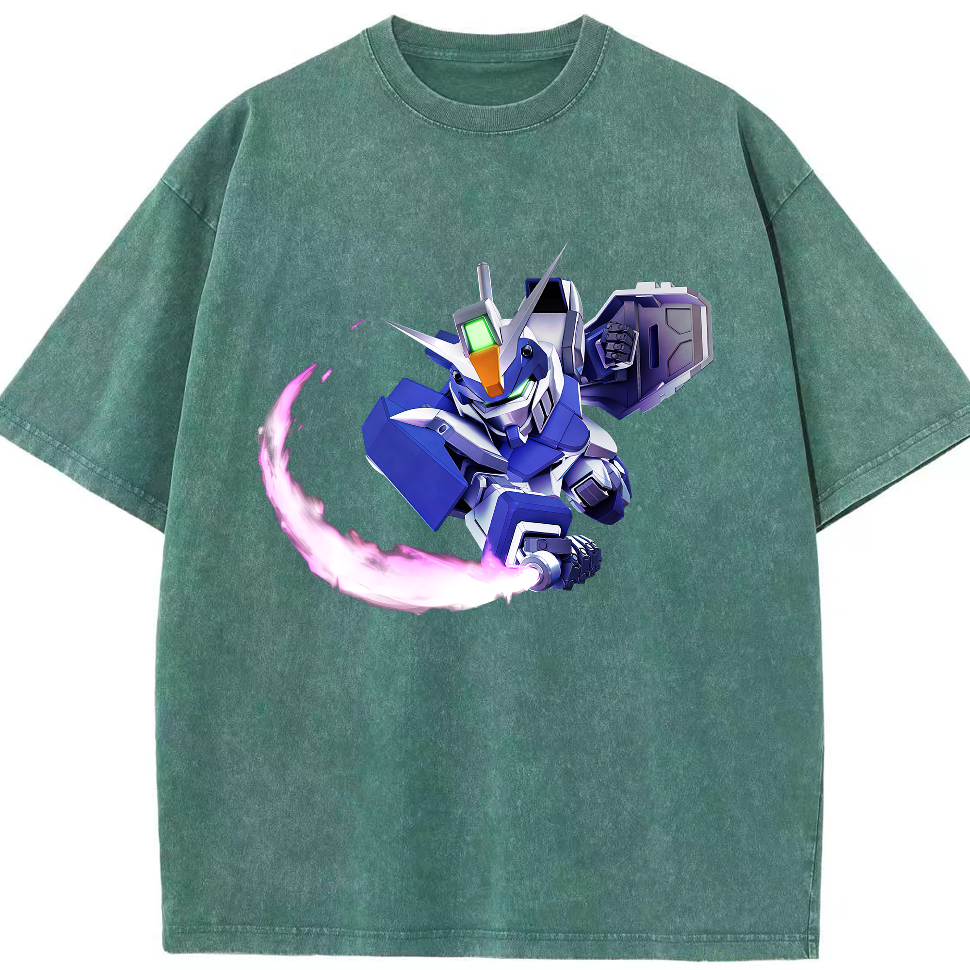 （画像用） 機動戦士ガンダム Mobile Suit Gundam 綿100% ヴィンテージ風 半袖Tシャツ（フロントプリント）